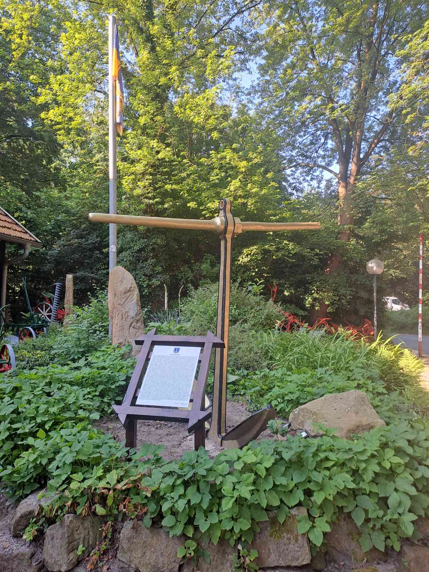 Der Anker vor dem Heimathaus