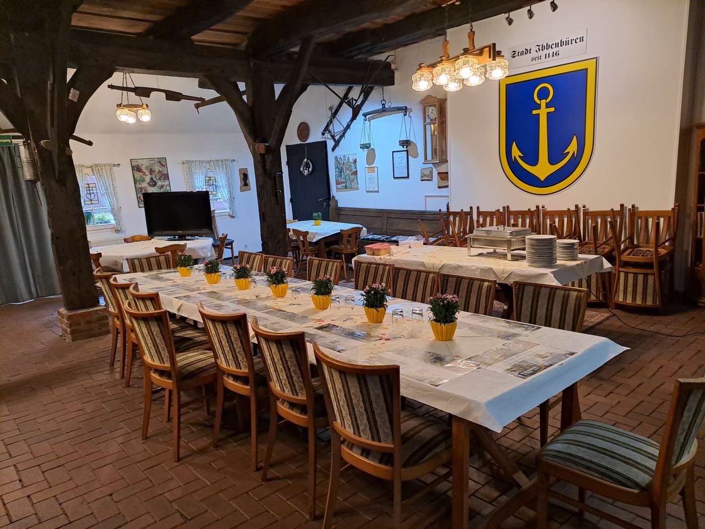 Tischdekoration Klassentreffen