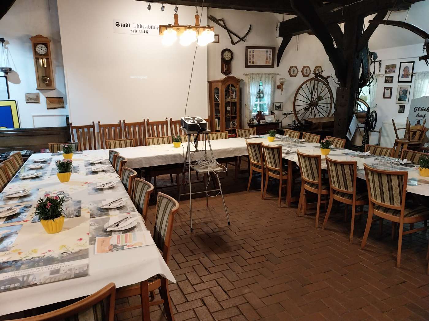 Tischdekoration Meeting